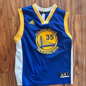 Vintage nba Kevin Durant #35 Golden State Warriors youth adidas jersey sz medium